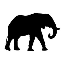 Elephant-Shiloette
