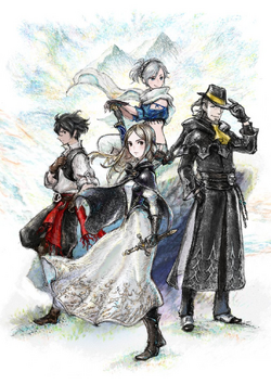 Bravely Default II Character Art