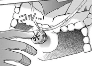 Activating an asterisk in the manga.