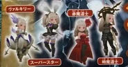Magnolia's jobs from left to right: Valkyrie, Performer, Red Mage, Time Mage.