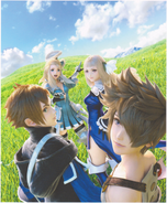 Tiz, Edea, Magnolia and Yew.