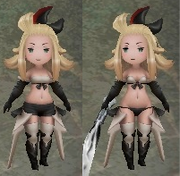 Model and texture of Edea Lee from Bravely Default