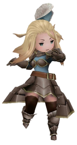 Bravely Default Edea Lee of the Duchy of Eternia Greeting Card