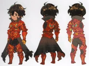 Concept art of Seth as a Hellblade.