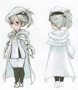 Concept art of Adelle as a White Mage.