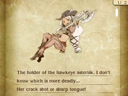 Aimee's overseas bestiary entry in Bravely Second.
