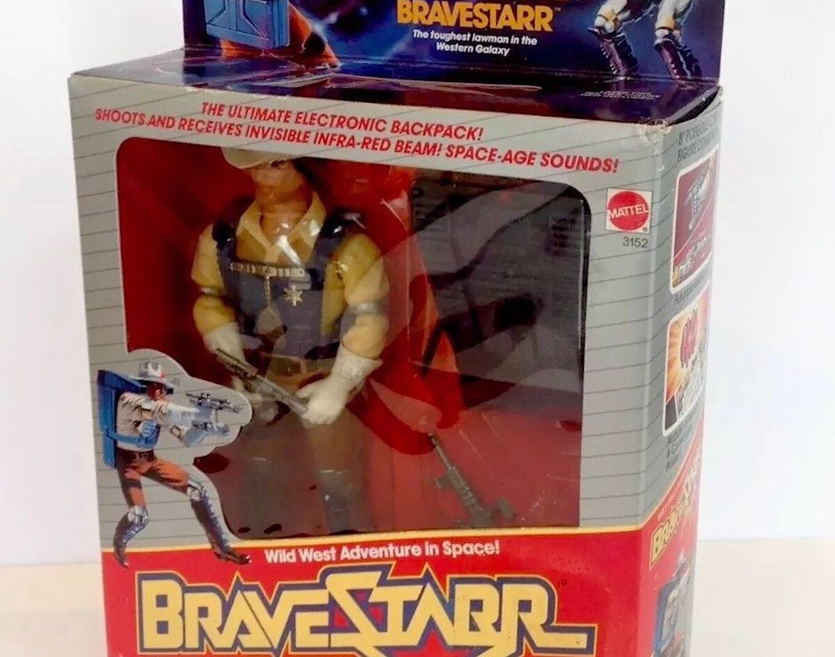 1986 Mattel Bravestarr Marshall Bravestarr action figure w/ armor