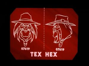 Tex Hex is Bravestarr's main rival, distinguished by his withered  appearance and lavender skin. He came with numerous weap…