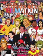 Cover of all the different Filmations cartons Marshal BraveStarr is in top right corner, Deputy Fuzz bottom right and Center is Lou Scheimer.