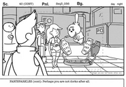 A piece from the storyboard