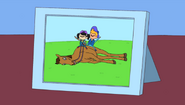 A picture of young Beth and Chris on Horse