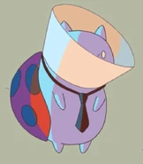 CatbugShameCone.jpg (43 KB) Catbug attends Jelly Kid's funeral wearing a "cone of shame."