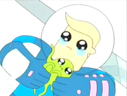 The tickle monster in its shrunken form.