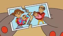 Young danny with parents and unknown child