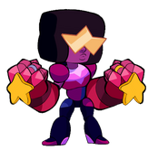 Garnet  300 Garnet is "stronger than you" with rocket gauntlets and energy blasts.
