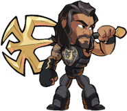 Roman Reigns  300 Unleash the Big Dog into the ring! WWE Crossover Skin, featuring Custom Signature FX, Dedicated Roster Spot and Custom Lock-In Animation