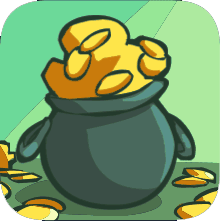 Pote de ouro animado avatar brawlhalla