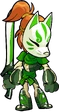 Kitsune Hattori Lucky Clover