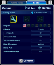 Settings Lobby