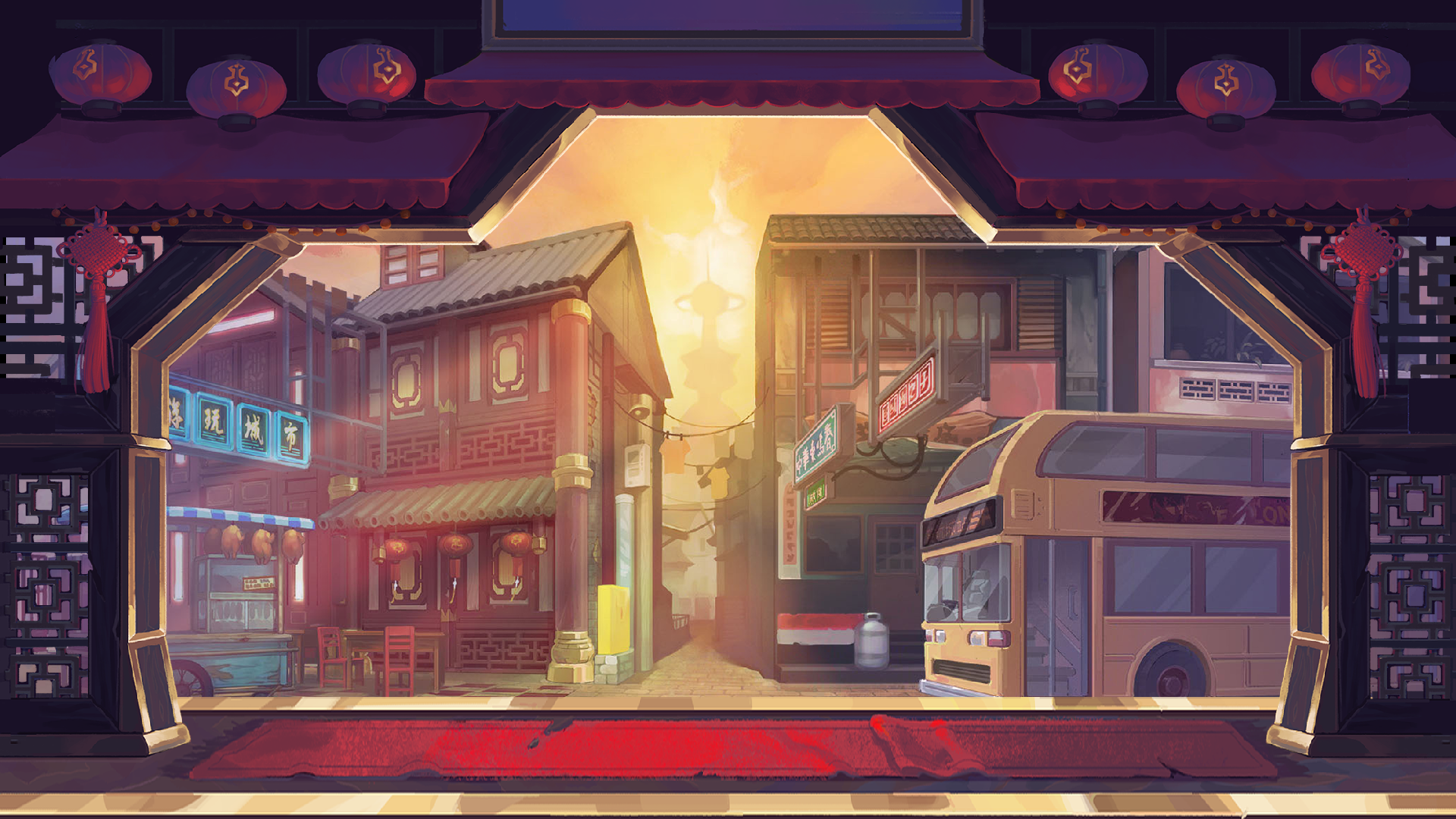 Bustling Side Street