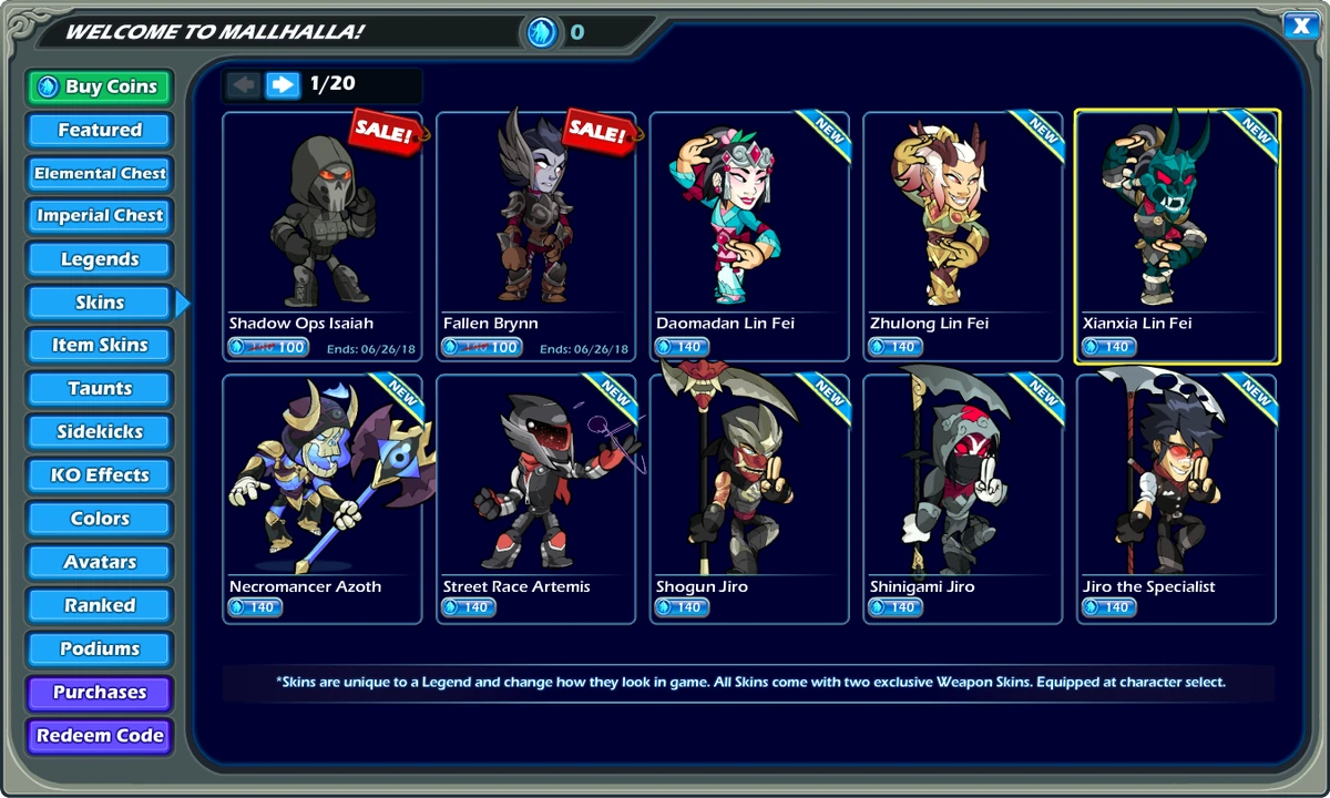 Skins Brawlhalla Wiki