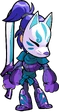 Kitsune Hattori Purple