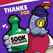 500K Instagram BS.jpg (134 КБ) Поздравим Brawl Stars с 500К подписчиков в Instagram (02/04/19)