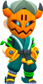 Kabocha (Free from Dead Boxes, free from Pumpkin Boxes, 149 Gems or 5000 Bling) Supercell Make skin Brawl-o-ween skin Epic skin