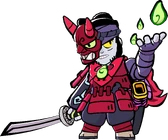 Cursed (Opening 100 Sushi Rolls during the event • S) Battle for Katana Kingdom skin Legendary skin