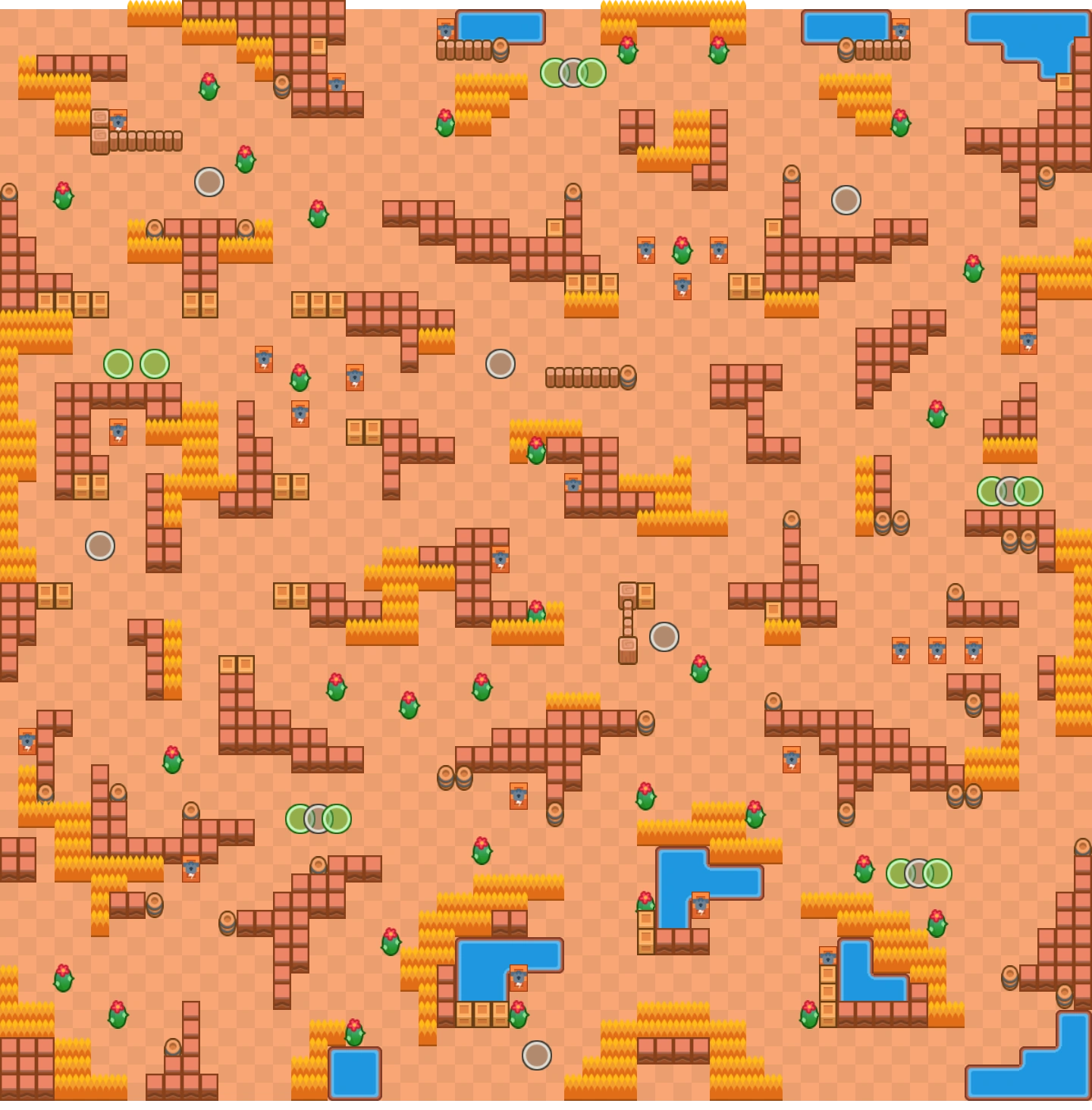 brawl stars showdown mapas planta