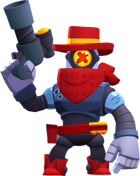 Rico Skin-Reloaded Ricochet.png (66 KB) Reloaded Ricochet (Free from Classic Brawl Mega Boxes, 79 Gems or 2750 Bling) Outlaws skin Super Rare skin