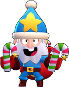Sugar Bomb Mike (Free from Presents or 79 Gems • S) Brawlidays skin Super Rare Skins