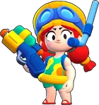 Summer (Free from Classic Brawl Mega Boxes, 79 Gems or 2750 Bling) Summer of Brawl skin Super Rare skin