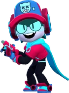 Larry & Lawrie Skin-Glitch.png (221 KB) Glitch (Free from Ranked Starr Drops, 149 Gems or 5000 Bling) Ranked skin CyberBrawl skin Epic skin