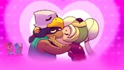 Bo e  se beijando.