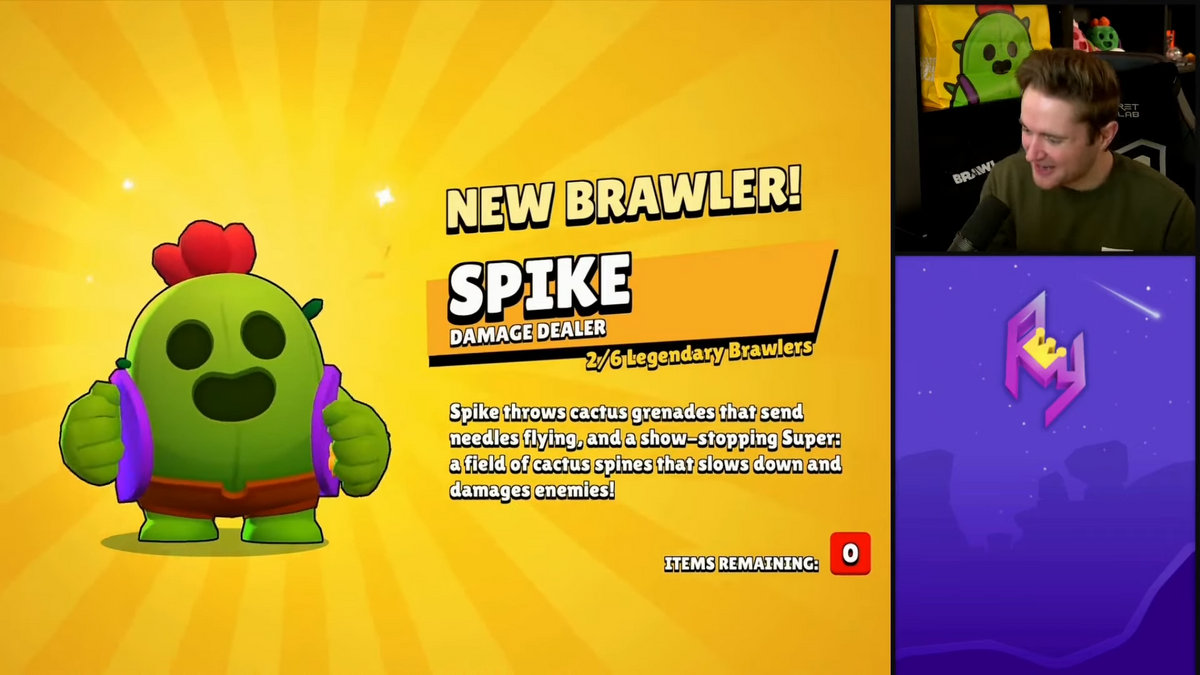 Unlocking Spike! - Brawl Stars Legendary Spike Unlocked (Box Opening Brawl  Stars) 