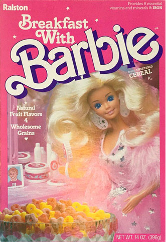 Breakfast with 2024 barbie cereal