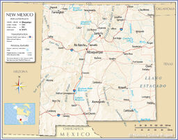 New Mexico map