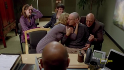 La familia celebra las buenas noticias