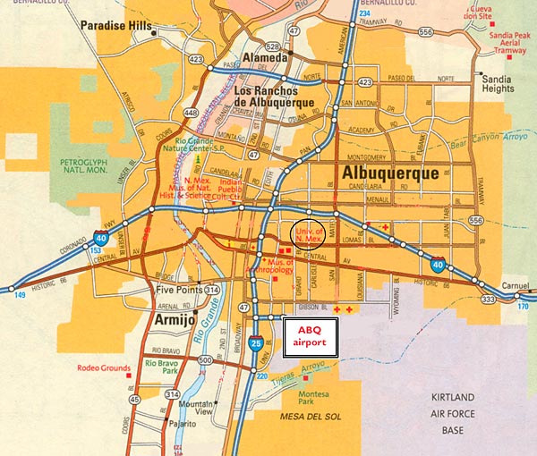 Map Of Albuquerque And Surrounding Area Albuquerque, New Mexico | Breaking Bad Wiki | Fandom