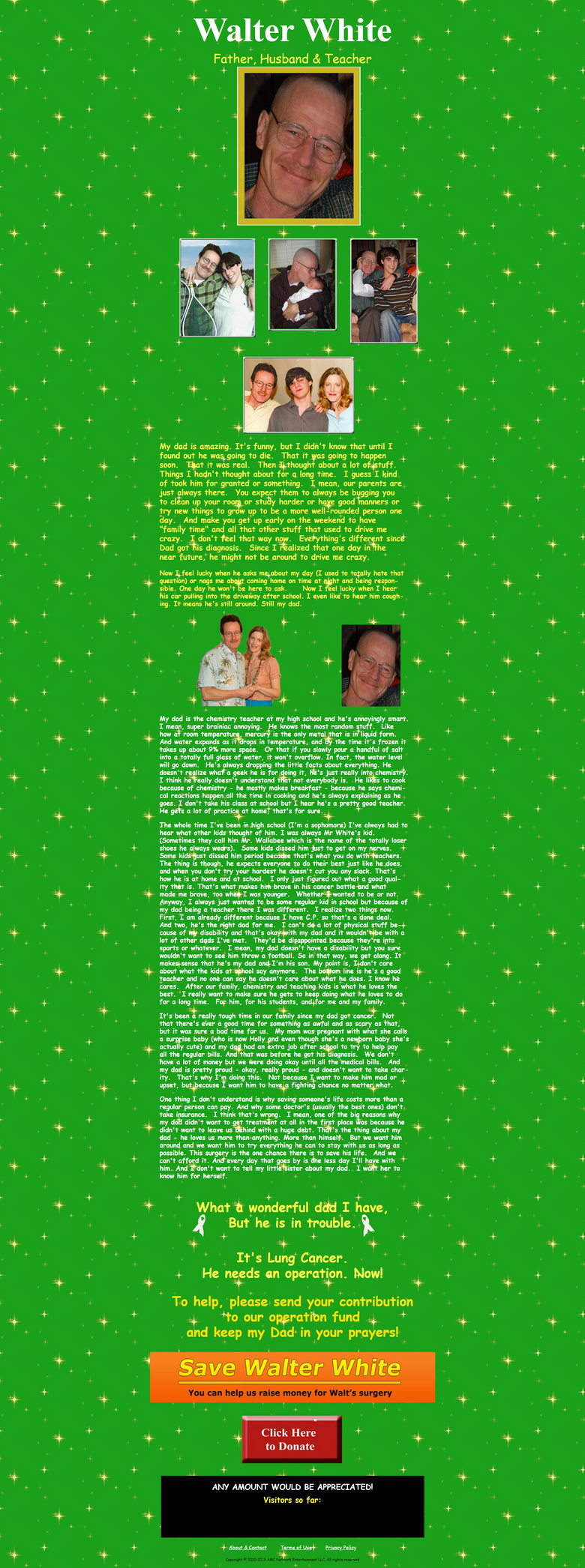 SaveWalterWhite.com | Breaking Bad Wiki | Fandom