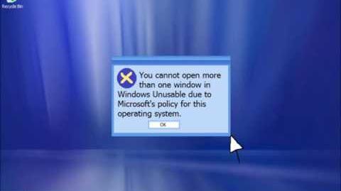 Windows Unusable