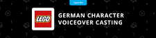 LEGO German Character Voiceover Casting Project