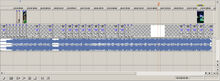 "Timeline Day 1: The timeline at the end of day 1 of "principal photography". Thirteen seconds out of two hundred and forty."