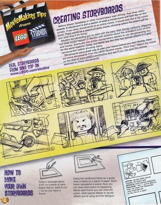 A scan of a page from LEGO Mania Magazine May - June 2001
