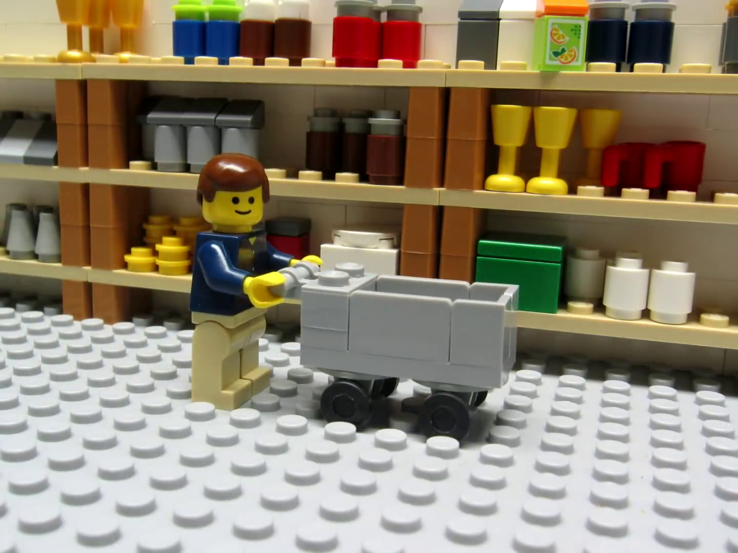 Lego shopping store cart