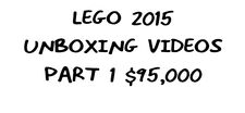 LEGO 2015 Unboxing Videos Part 1 Gig Contest