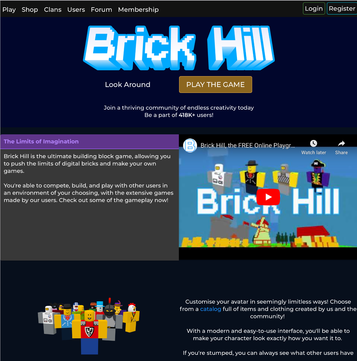 Brick Hill!  Brick, Hills