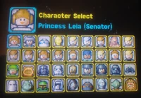 Меню выбора персонажа в версии Game Boy Advance