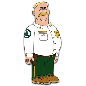 Brickleberry HD CLEAR Character ART Woody Johnson